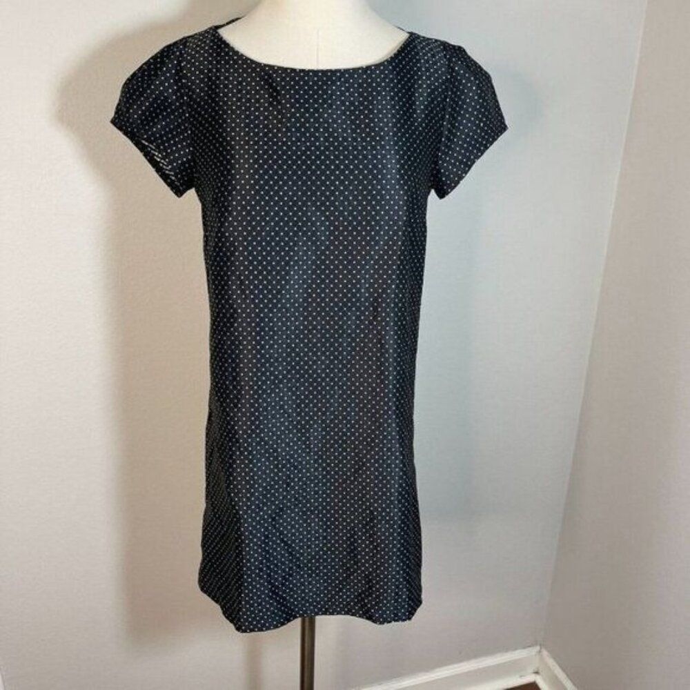 Glam M Medium Polka Dot Black Mini Dress or Tunic